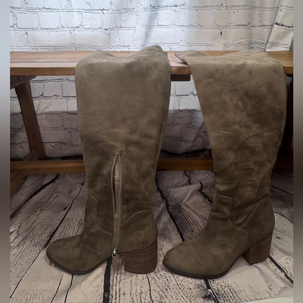 BP Women's Suede Knee-High Boots
